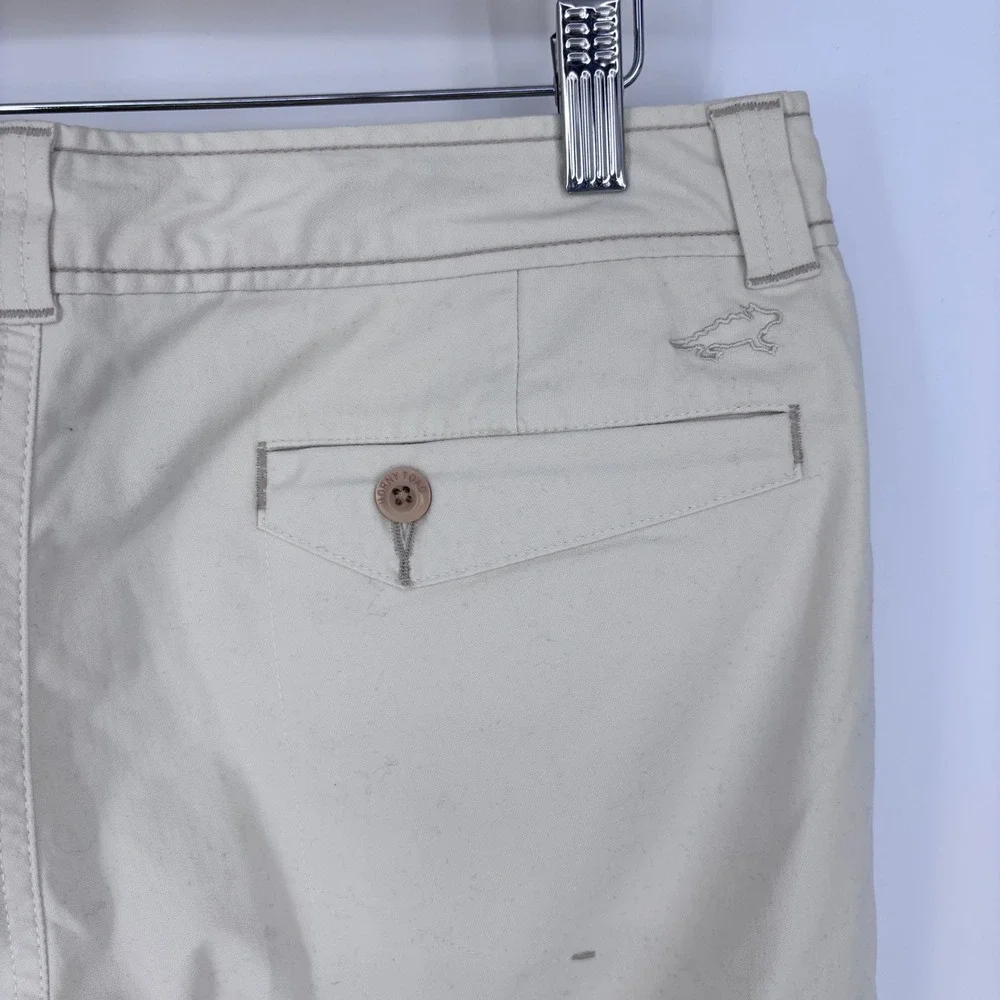 Horny Toad & Co Long Diana Pants Womens 10 Stone Beige Organic Cotton Chino